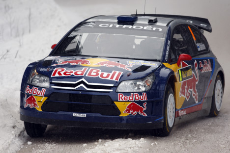 Kimi Raikkonen i sin WRC debut for Citroen